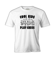 Cool Kids Play Chess Beyaz Erkek Tshirt