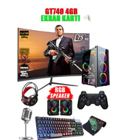 CacheX N70 Pro (PUBG,GTA5) İ7 860,16GB 240GB SSD,500GB,4GB GT740,23.8 Masaüstü Oyuncu Bilgisayarı