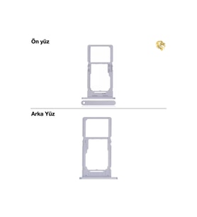 Samsung Galaxy A25 Sim İç Yuvası Çiftli Çiftli sim yuvası ikili sim tepsisi çiftli sim aparatı dual sim çekmecesi