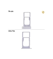 Samsung Galaxy A25 Sim İç Yuvası Çiftli Çiftli sim yuvası ikili sim tepsisi çiftli sim aparatı dual sim çekmecesi