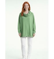 Oversize Kadın Sweatshirt Kapüşonlu Rahat Kalıp