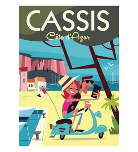 Cassis poster Tablo Ahşap Poster Dekoratif