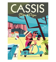Cassis poster Tablo Ahşap Poster Dekoratif