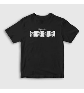 Presmono Unisex Çocuk Siyah Legendas Depeche Mode T-Shirt 140391tt