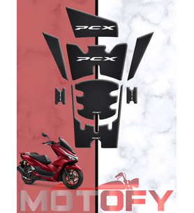 HONDA PCX 125 2025 TANK PAD SETİ KARBON SİYAH
