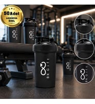 Logonuza Özel 50 Adet S102 550 ml Shaker - Kapaklı Sporcu Shaker