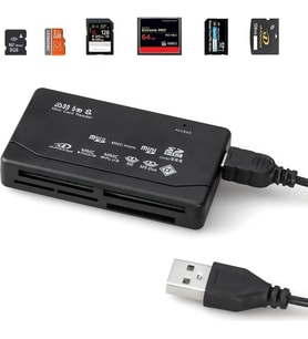 HT-09A Usb 2.0 Reader & Writer – Sd-Microsd–Cf - Duo Kart Okuyucu