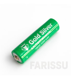 Gold Silver 18650 El Feneri ve Kafa Lambası Pili 3200 mAh 4.2V Şarj Edilebilir Li-ion Pil