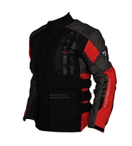 Motosiklet Montu Tourex 4 Mevsim CE Sertifikalı Long Touring Mont Kırmızı-Siyah