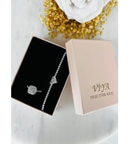 Love 2'li Set Bileklik Yüzük Set Sevgiliye Kız Arkadaşa Hediye (Silver)