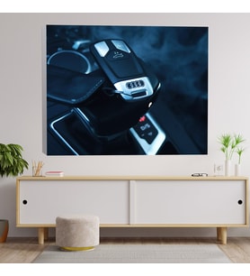 Audi Anahtar Temalı Dekoratif Kanvas Tablo