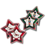 Korkmaz Jolly Collection 4lü Yıldız Çerezlik A640-06 (Beyaz)