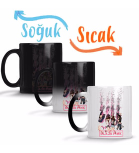 Blackpink 0001 Sihirli Kupa Bardak Porselen