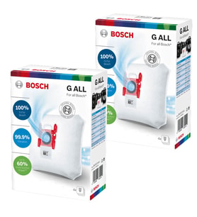 Bosch Uyumlu BSA 61000 - 61922 Logo Süpürge Type G ALL Toz Torbası 8 Adet Kutulu