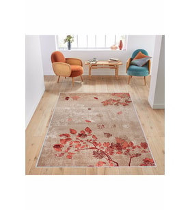 Rovigo Home Dijital Baskı Yıkanabilir Kaymaz Taban Salon Halısı RVG1432 80x200 cm (Turuncu)