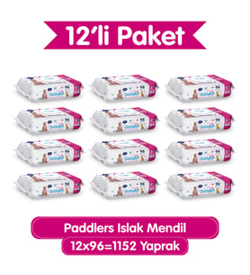 Paddlers Islak Mendil 1152 Yaprak (12x96) – Koli