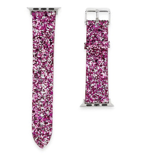 Mey İthalat® Watch 42Mm Starry Taşlı Kordon - Derin Mor