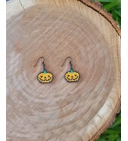 Miyuki Boncuk El Yapımı Balkabağı Küpe Halloween Cadılar Bayramı