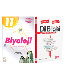 Palme Yayınları 11.Sınıf Biyoloji ve AKM Dil Bilgisi Soru Bankası Seti 2 Kitap