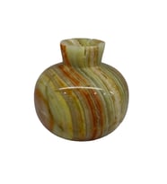 Oniks Taşından El Yapımı Nar Biblo - Ev ve Ofis Dekorasyonu (7,5x7 cm)
