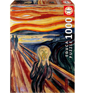 Educa - Yetişkinler Için 1000 Parça Yapboz  Çığlık, Edvard Munch. Tutkal Düzeltme Yapboz Içerir. Öl