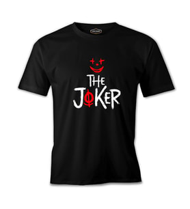 The Joker - Look Siyah Erkek Tshirt