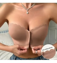 Açık Askısız Straplez Kırpılmış Seamless Dikişsiz Sütyen W1034