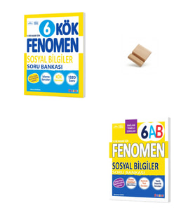 Fenomen 6. Sınıf Maarif Sosyal Bilgiler 6AB ve Kök Soru Bankası + Telefon Standı