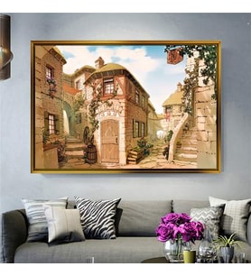 Altın Çerçeveli dekoratif tablo l651 (Gold)