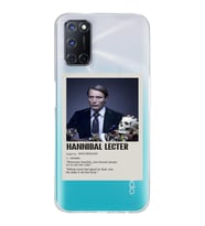 Oppo A52/A72/A92 Uyumlu Hannibal Lecter Minimalist Poster Desenli Şeffaf Telefon Kılıfı