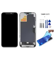 Tkgz - iPhone 12 PRO MAX Uyumlu Lcd Ekran Dokunmatik -A- Kalite ( GX MARKA ) + TAMİR SETİ + TOZ BANTI