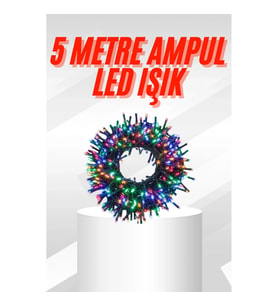 Mey İthalat® Karışık Renk Pilli Led Işık Çok Fonksiyonlu Enerji Tasarruflu 5 Metre