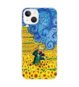 Iphone 14 Uyumlu Vincent Van Gogh Tasarımlı Şeffaf Telefon Kılıfı