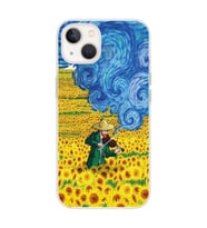 Iphone 14 Uyumlu Vincent Van Gogh Tasarımlı Şeffaf Telefon Kılıfı