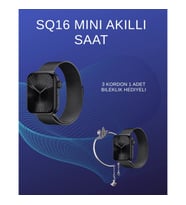 Mey İthalat® SQ-16 Mini Series 10 Akıllı Saat Spor Modları, Bildirim ve Müzik Kontrolü