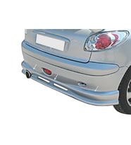 Peugeot 206 Uyumlu Arka Tampon Altı (3 Kapı) Fiber 1998-2012