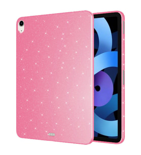 Apple iPad Air 4. Nesil 10.9 Kılıf Işıltılı Parlak Görünüm Koton Case (10.Nesil (Pembe)