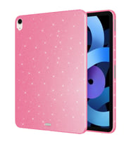 Apple iPad Air 4. Nesil 10.9 Kılıf Işıltılı Parlak Görünüm Koton Case (10.Nesil (Pembe)
