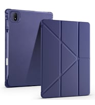 Honor Pad GT Pro Uyumlu Kılıf Zore Tri Folding Kalem Bölmeli Standlı Kılıf (Lacivert)