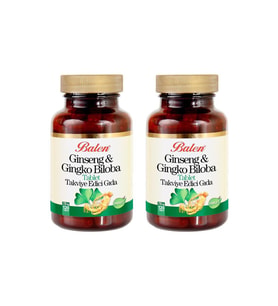 Balen Ginseng & Ginkgo Biloba 720 mg 120 Tablet x 2 Adet