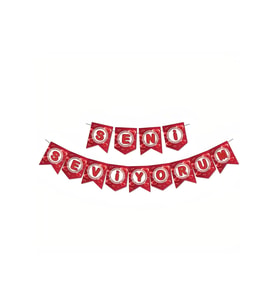 Zikzak Banner Seni Seviyorum