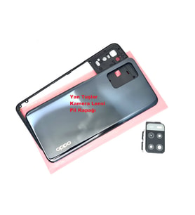 Tkgz Oppo A54 kasa Arka Pil Batarya Kapağı SİYAH