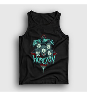 Presmono Unisex Siyah Band Bring Me The Horizon Atlet 20629tt
