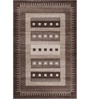 Eliana Home Baskılı, Yıkanabilir Kaymaz Taban Salon Halısı LNA0370 100x150 cm (Kahverengi)