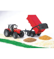 Bruder Massey Ferguson 7480 Traktör & Römork BR02045