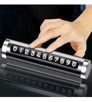 Telefon Numarası Plaka Silindiri Ayarı Renkli Metal Alüminyum Araba Geçici Park Kartı Evrensel Moda Oto Aksesuarları (5343)
