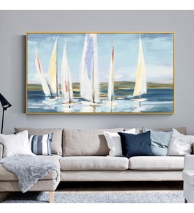 Yağlı Boya Tablo %100 El Yapımı HOME IN JOY  115cmx74cm