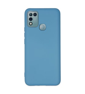 İnfinix Hot 10 Play Kılıf Nano İçi Kadife Silikon - Mavi