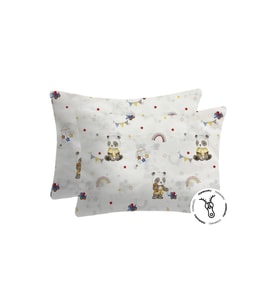 %100 Pamuklu Fermuarlı Bebek Yastık Kılıfı 35x45 ( 2 Adet )