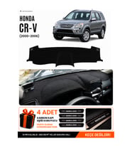 HONDA CR-V (2000-2006) Uyumlu Torpido Örtüsü Torpido Kılıfı - Siyah